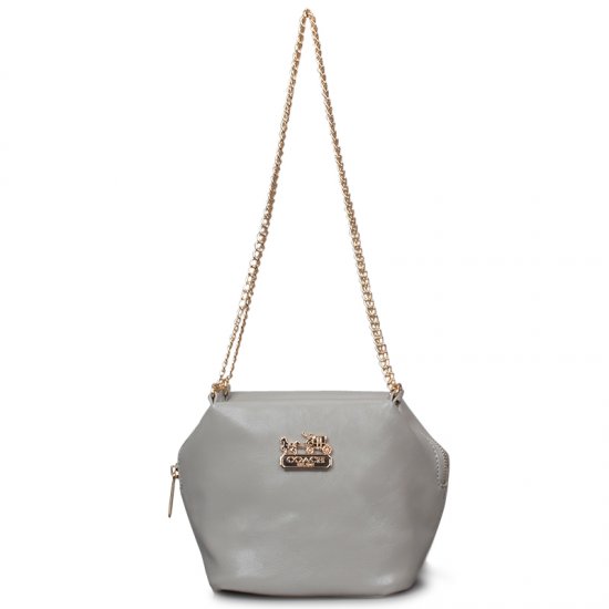 Coach Saffiano Logo Small Grey Crossbody Bags EMI | Women